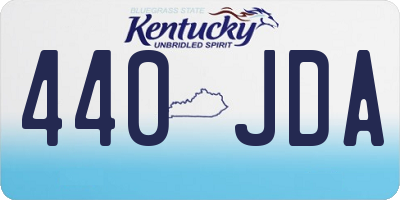 KY license plate 440JDA