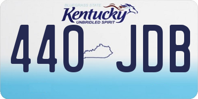 KY license plate 440JDB