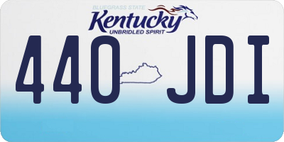 KY license plate 440JDI