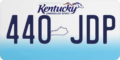 KY license plate 440JDP