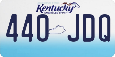 KY license plate 440JDQ