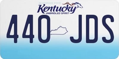 KY license plate 440JDS