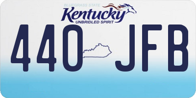 KY license plate 440JFB