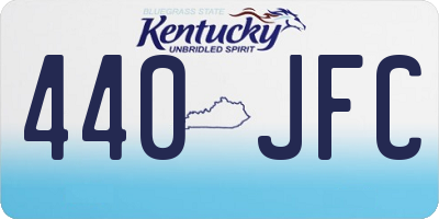 KY license plate 440JFC