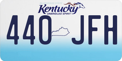 KY license plate 440JFH