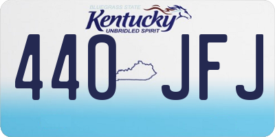 KY license plate 440JFJ