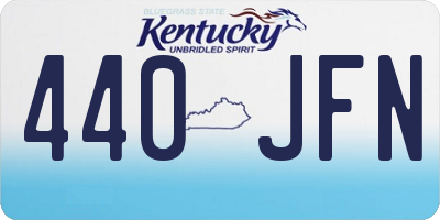 KY license plate 440JFN