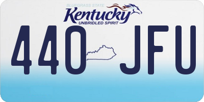 KY license plate 440JFU