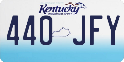 KY license plate 440JFY