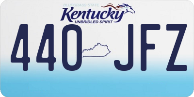 KY license plate 440JFZ