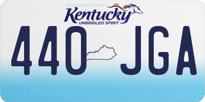 KY license plate 440JGA