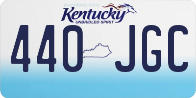 KY license plate 440JGC