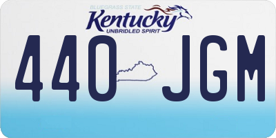 KY license plate 440JGM