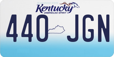 KY license plate 440JGN