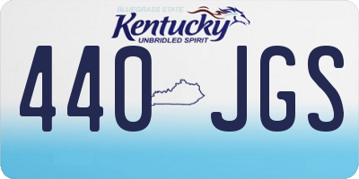 KY license plate 440JGS