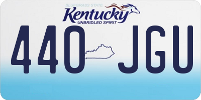 KY license plate 440JGU