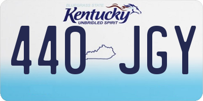 KY license plate 440JGY