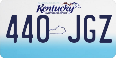 KY license plate 440JGZ