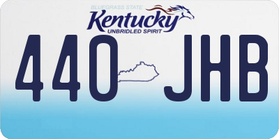 KY license plate 440JHB
