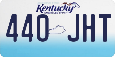 KY license plate 440JHT