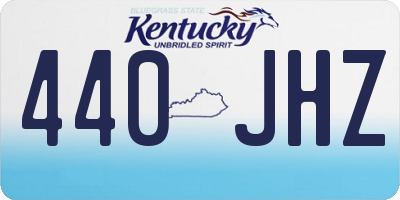 KY license plate 440JHZ