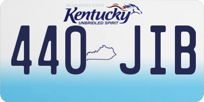 KY license plate 440JIB