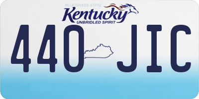 KY license plate 440JIC