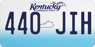 KY license plate 440JIH