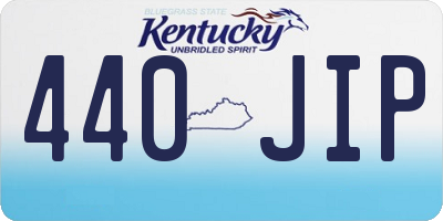KY license plate 440JIP