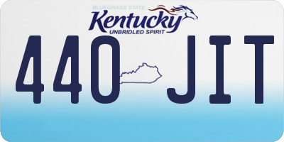 KY license plate 440JIT