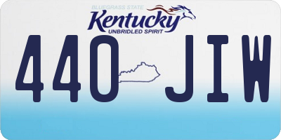 KY license plate 440JIW