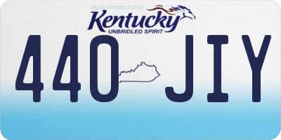 KY license plate 440JIY