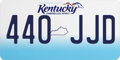 KY license plate 440JJD