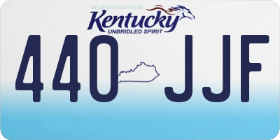 KY license plate 440JJF