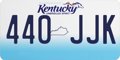 KY license plate 440JJK