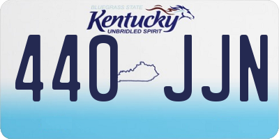 KY license plate 440JJN