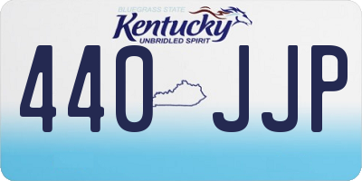 KY license plate 440JJP