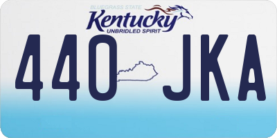 KY license plate 440JKA