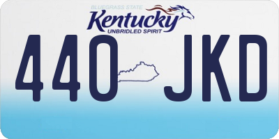 KY license plate 440JKD