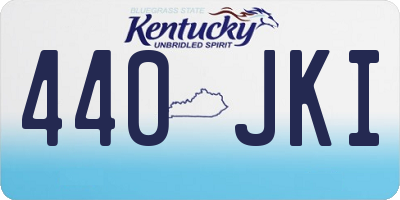 KY license plate 440JKI