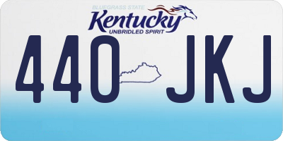KY license plate 440JKJ