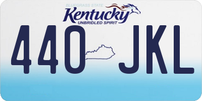 KY license plate 440JKL