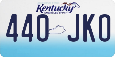 KY license plate 440JKO