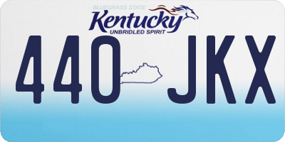 KY license plate 440JKX