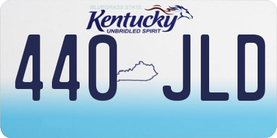 KY license plate 440JLD