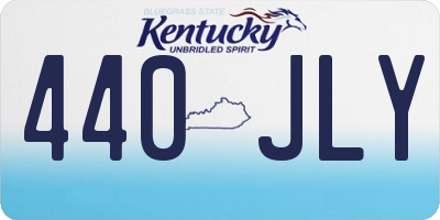 KY license plate 440JLY