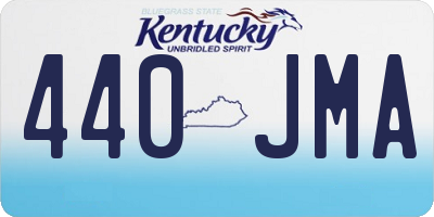 KY license plate 440JMA