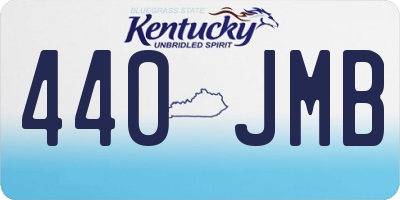 KY license plate 440JMB