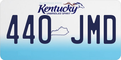KY license plate 440JMD
