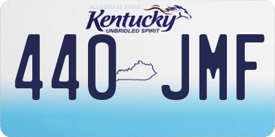 KY license plate 440JMF